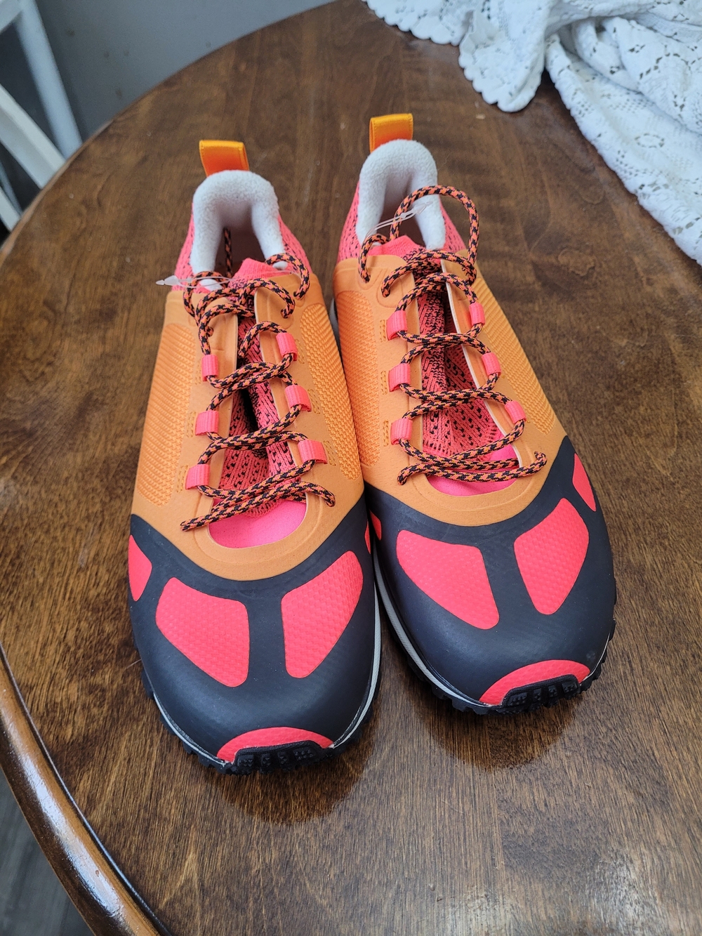 New Adidas by Stella McCartney Orange and Pink Running Sneakers Athletic